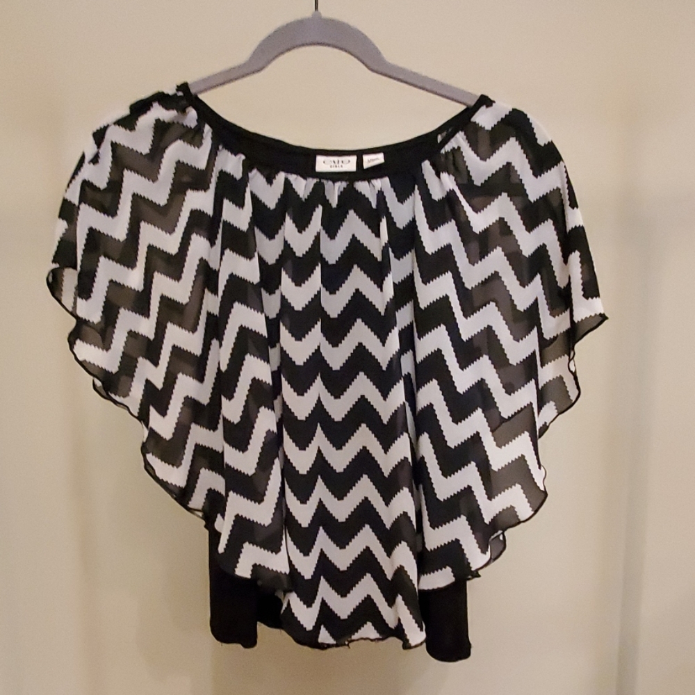 Girl's  Cato Polyester Butterfly Top